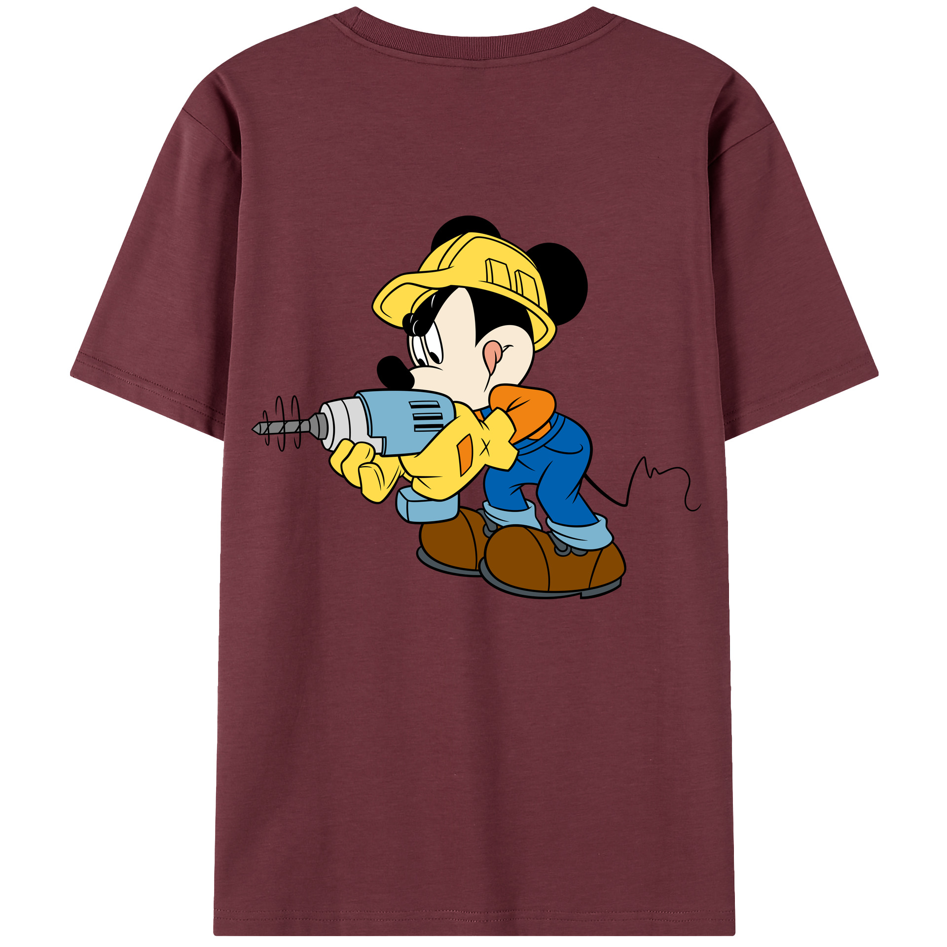 （画像用） ミッキーマウス Mickey Mouse 綿100％半袖Tシャツ（背面プリント）